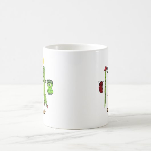 Funny Bean Puns Kaffeetasse (Mittel)