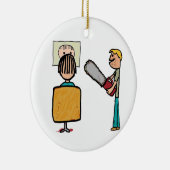 Funny Beängstigend Barber Sweeney Todd Keramik Ornament (Rechts)