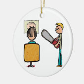 Funny Beängstigend Barber Sweeney Todd Keramik Ornament (Links)