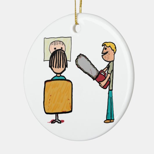 Funny Beängstigend Barber Sweeney Todd Keramik Ornament (Links)