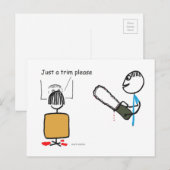 Funny Beängstigend Barber Sweeney Todd Postkarte (Vorne/Hinten)