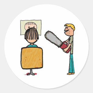 Funny Beängstigend Barber Sweeney Todd Runder Aufkleber