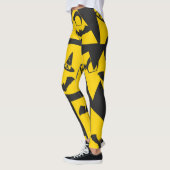 Funny Beängstigend Black Cat Bat Hexenhut TextHall Leggings (Links)