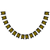 Funny Beängstigend Black Cat Bat Hexenhut TextHall Wimpelkette (Alle)