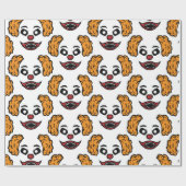 Funny Beängstigend Clown Thunder_Cove Geschenkpapier (Flach)