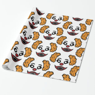 Funny Beängstigend Clown Thunder_Cove Geschenkpapier