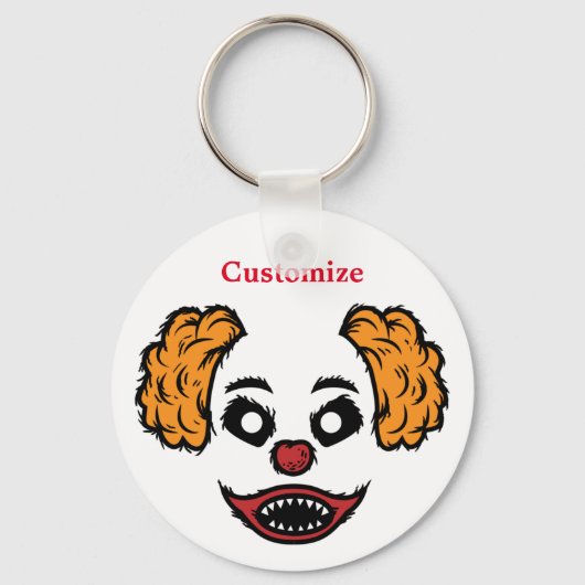 Funny Beängstigend Clown Thunder_Cove Schlüsselanhänger (Vorderseite)
