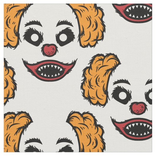 Funny Beängstigend Clown Thunder_Cove Stoff (Nahaufnahme)
