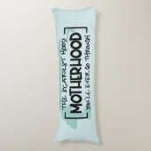 Funny Beängstigend Motherhood Zitat Spaß Joke Seitenschläferkissen (Vorderseite Vertikal)