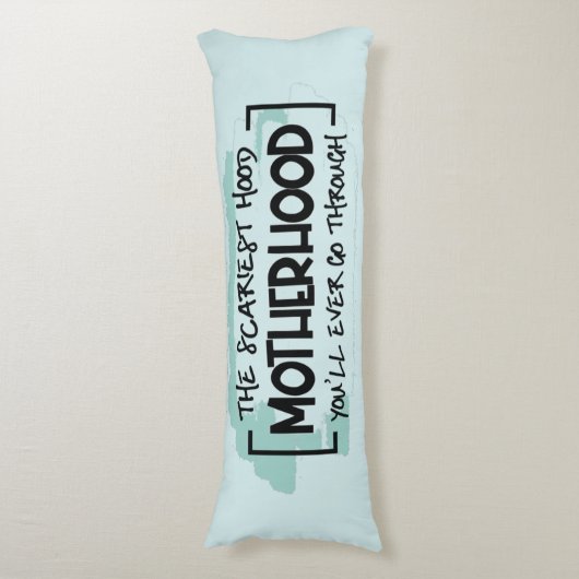 Funny Beängstigend Motherhood Zitat Spaß Joke Seitenschläferkissen (Vorderseite Vertikal)