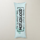 Funny Beängstigend Motherhood Zitat Spaß Joke Seitenschläferkissen (Rückseite (Vertikal))