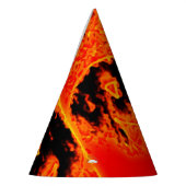 Funny Beängstigend Orange Feuer Flammen Halloween  Partyhütchen (Links)