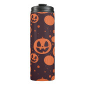 Funny Beängstigend Pumpkin Faces Thermosbecher (Vorderseite)