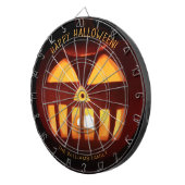 Funny Beängstigend Pumpkin Happy Halloween Dartscheibe (Vorderseite rechts)