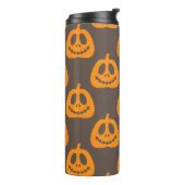Funny Beängstigend Pumpkin Lächeln steht Thermal T Thermosbecher (Nach links gedreht)