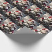 Funny Beängstigend Santa Naughty List Geschenkpapier (Ecke)