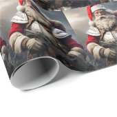 Funny Beängstigend Santa Naughty List Geschenkpapier (Rolleneckpunkt)