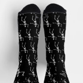Funny Beängstigend Skeleton Muster Happy Halloween Socken (Oben)