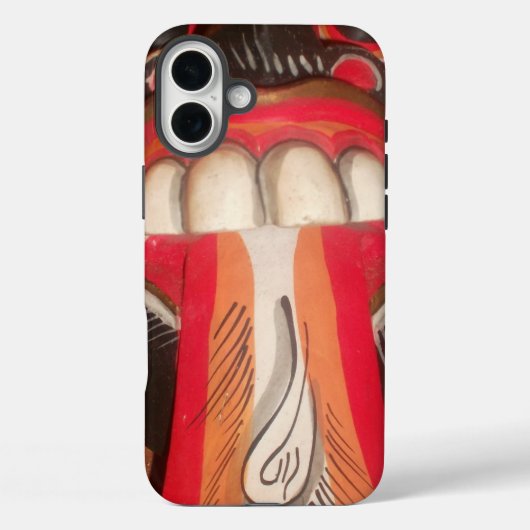 Funny Beängstigend Weiße Zunge Asiatisches Hallowe Case-Mate iPhone Hülle (Rückseite)