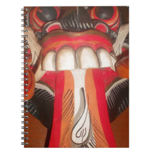 Funny Beängstigend Weiße Zunge Asiatisches Hallowe Notizblock