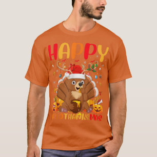 Funny Bear Animal Lover Happy Bear HelloDankeMas T-Shirt