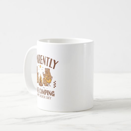 Funny Bear Apparently, I Like Camng  Kaffeetasse (Vorderseite Links)