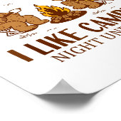 Funny Bear Apparently, I Like Camng Poster (Ecke)