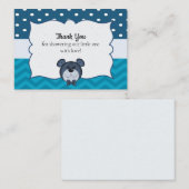 Funny Bear auf der Zigzag Baby Dusche Danke Karten (Vorne/Hinten)