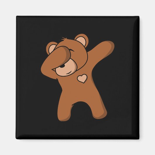 Funny Bear Bear Dance Bären Party Tanzen Bear Magnet (Vorne)