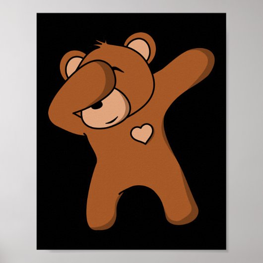 Funny Bear Bear Dance Bären Party Tanzen Bear Poster (Vorne)