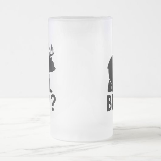 Funny Bear Deer Beer Mattglas Bierglas (Mittel)