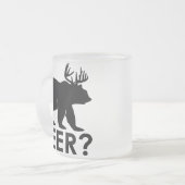 Funny Bear Deer Beer Tasse (Vorderseite Links)
