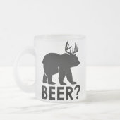 Funny Bear Deer Beer Tasse (Links)
