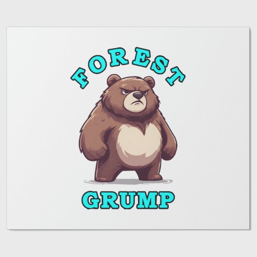 Funny Bear Geschenkpapier (Flach)