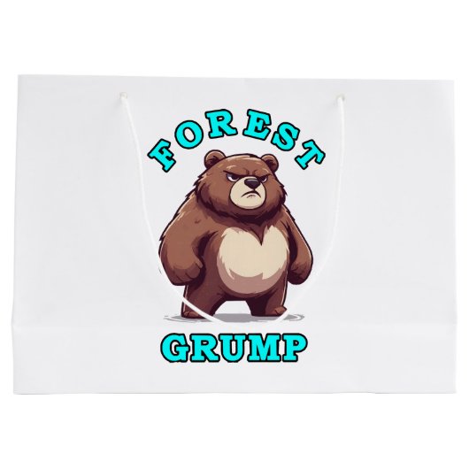 Funny Bear Große Geschenktüte (Rückseite)