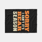 Funny Bear Junting Fleecedecke (Vorderseite (Horizontal))