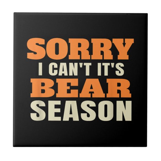 Funny Bear Junting Fliese (Vorderseite)