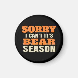 Funny Bear Junting Magnet