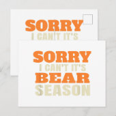 Funny Bear Junting Postkarte (Vorne/Hinten)