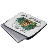 Funny Bear Laptop Sleeve (Vorne Knopf)