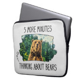 Funny Bear Laptop Sleeve (Vorderseite Links)