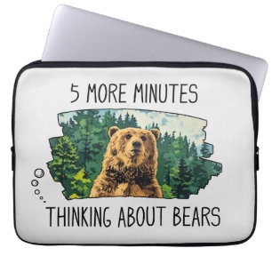 Funny Bear Laptop Sleeve