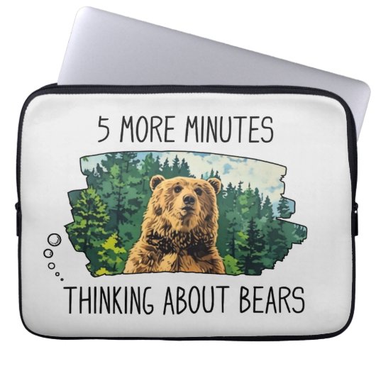 Funny Bear Laptop Sleeve (Vorderseite)