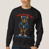 Funny Bear Liebhaber Tiermode Sweatshirt (Vorderseite)