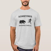 Funny Bear Run Motivation Running Apparel T-Shirt (Vorderseite)