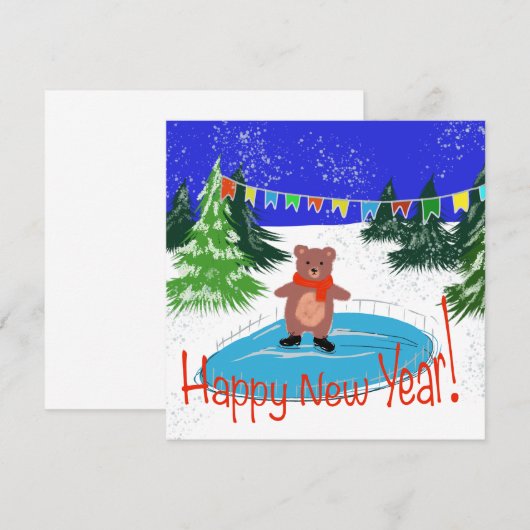 Funny bear Skaten (Vorne/Hinten)