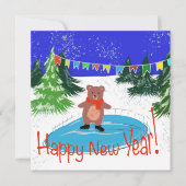 Funny bear Skaten (Vorderseite)