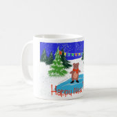 Funny bear Skaten Kaffeetasse (Vorderseite Links)