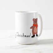 Funny bear Skaten Kaffeetasse (VorderseiteRechts)