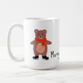 Funny bear Skaten Kaffeetasse (Links)